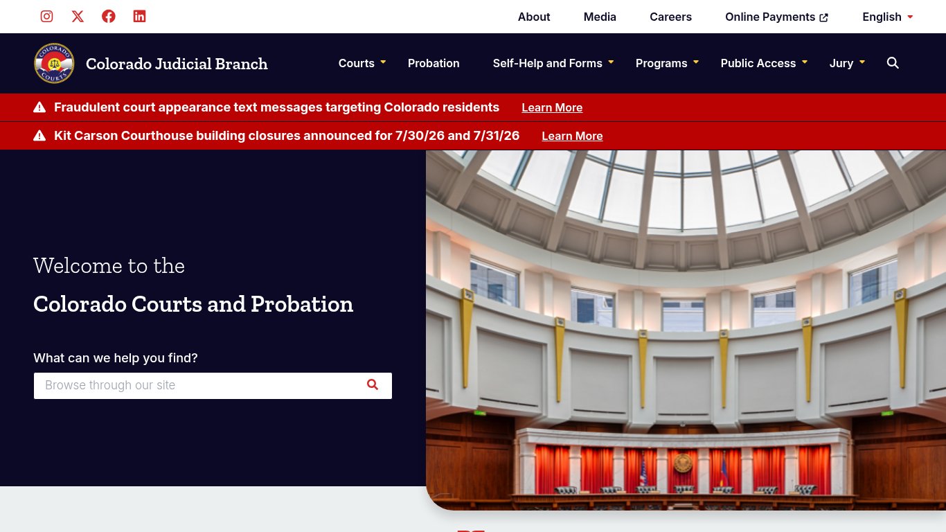 Colorado Judicial Branch Case Search